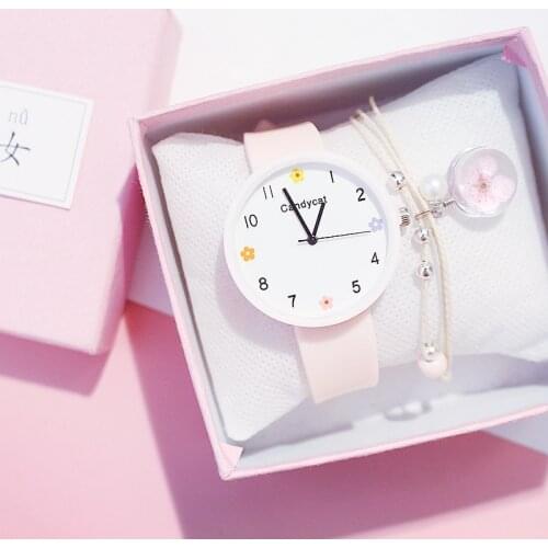 Fashion Simple Watches Women White Wristwatches Fashion Korean Silicone Quartz Watches Gift Cheap Price Dropshipping Reloj Mujer