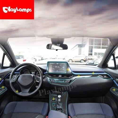 Stickers For Toyota CHR TPU film Transparent Sticker Center Console Protection Cover For Toyota CHR 2018-2019