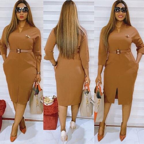 2021 Ladies New Summer Hot Sale African Style Plus Size Half Sleeve Sexy Hip Dress