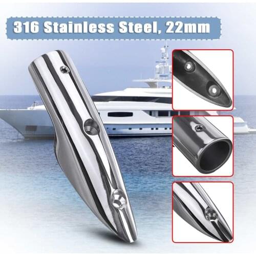 22mm yacht guardrail pipe seat accessories support 316 stainless steel mirror polished hardware