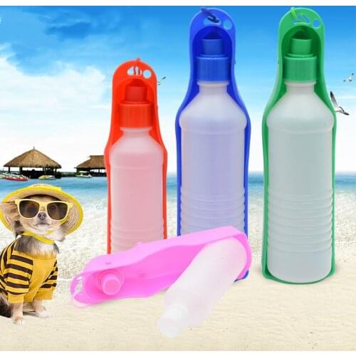 500ML Pet Portable Travel Outdoor Feed Drinking Bowl Dog Water Bottle Pet Puppy Cat Sport Drinking Water Cup Acessories for Dog