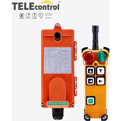 Industrial Radio Remote Control System 4 Double Speed Buttons Crane Wireless Remote Controller F21-4D