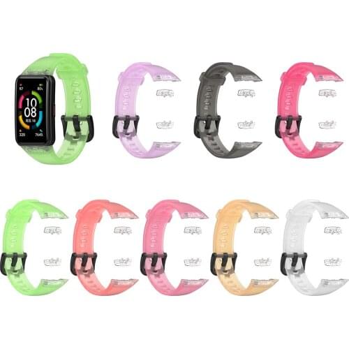TPU Straps For Huawei Band 6 Bands Belt Wristband Replacement Sport Bracelet Bands Strap for HONOR Band 6 Accessories