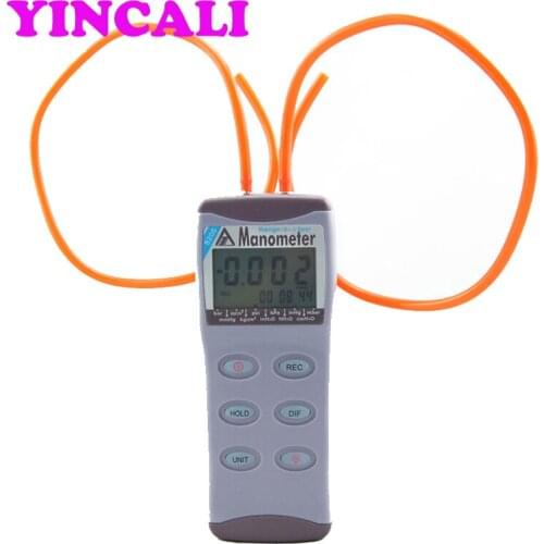 Fast Shipping Handheld Differential Pressure Gauge AZ8215 High Accuracy Electronic Differential Vacuum Gauge Digital Manometer