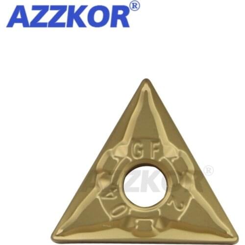 TNMG1604-GF NT9125 Turning Tools Insert CNC Center Lathe For A3 Steel 45# Steel Maching Wholesale AZZKOR Triangle Carbide Blades