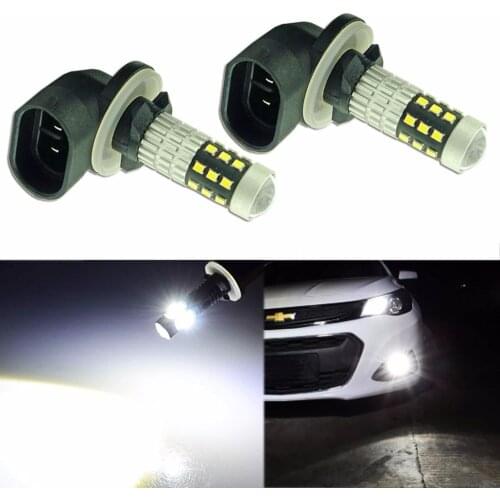 VANSSI 1200 Lumens Extremely Bright 1020 Chips H27 881 LED Fog Light Bulbs, 6000K White,2 Pieces