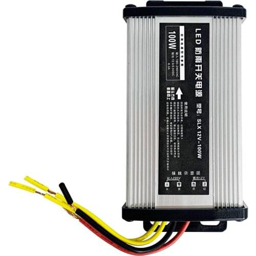 Exterior Waterproof IP66 LED Strip Power Supply CCTV Camera Surveillance Security Electric Transformer 180V~220V AC to 12V 8.3A