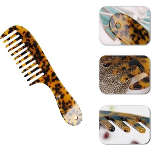 High Quality Cellulose Acetate Large Comb Wide Tooth Comb Home And Salon Combs