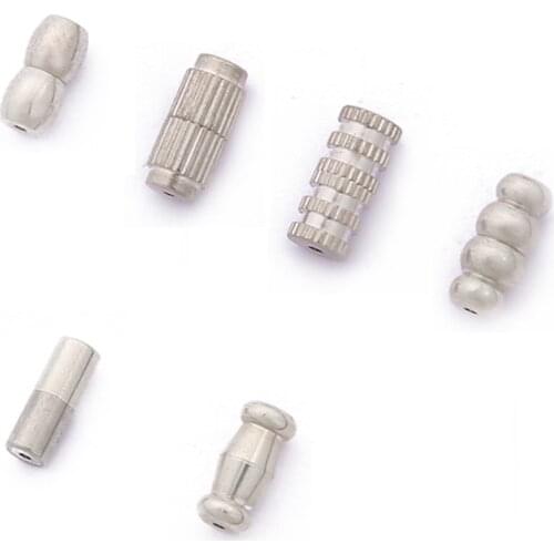 1pc 925Silver Fasteners Buckles Closed Pearl Beading End Clasp Screw Clasps For DIY Bracelet Necklace Connectors Jewelry Making