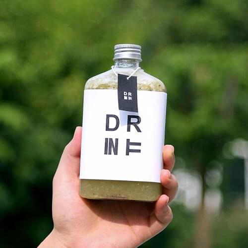 10pcs Net red creative disposable plastic bottle drink transparent cold tea juice milk tea enzyme cocktail cup with lid 270ml