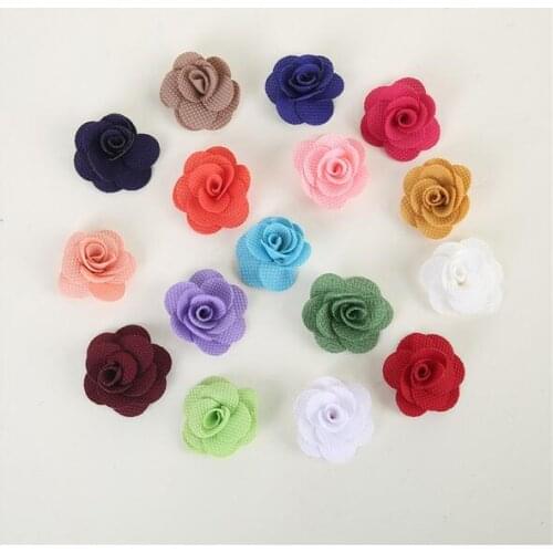 100Pcs Hand Made DIA 4Cm Cloth flowers corn grain three-dimensional Artificial rose flowers Wedding Decoration DIY Accessoires