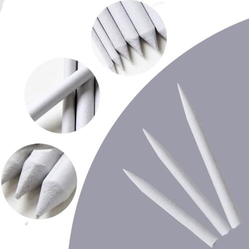 15pcs Blending Smudge Stump Sketch Art Drawing Tools Stick Single Smear Tortillon Pastel Rice Paper Erasable Brush