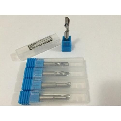 5Pcs 6*6*17MM Single Flute Aluminum Milling Cutter, Quality End Mill Tool, CNC Router Bit, on Aluminum,Copper