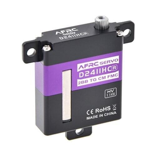 AFRC D2411HC-R D2411HC all metal high torque rc digital servo for Glider Fixed-wing RC Drone Boat Car Robot