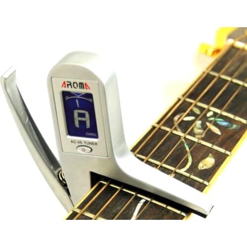 Aroma AC-05 Clip-on Guitar Tuner & Capo 2-in-1 for Guitar Bass Chromatic Multifunction Universal Exquisite Portable