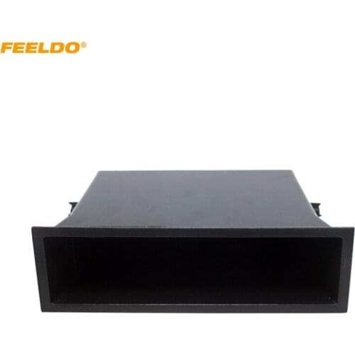 FEELDO M1DIN Car Stereo Radio Refitting Dash Installation Mounting Trim Fascia Kit Box Spacer For Nissan #AM1570