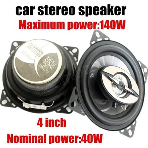 Free Shipping 2016 12V MAX music power 140W Hot 2 pcs 4'' coaxial Car Speaker Automotive Car stereo Speakers audio