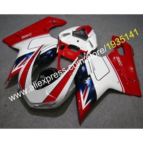 Free Customized Motorcycle Bodywork Cowling For Ducati 1098S 848s 1198 07 08 09 10 11 Fairing Kit (Injection molding)
