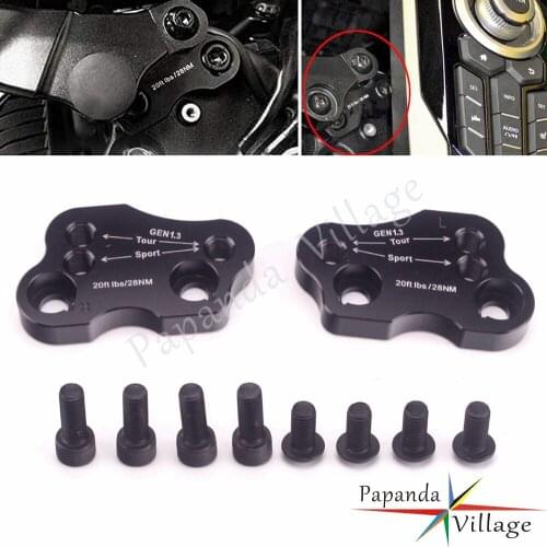 Black Motorcycle Handle Bar Clamp Extension Relocation Adapter Mount Handlebar Riser For Honda Goldwing GL1800 GL 1800 B BD D A