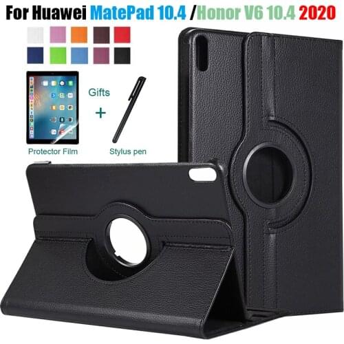 For Huawei MatePad 10.4 Case Tablet Mate Pad 10.4 BAH3-W09 BAH3-AL00 PU Leather Cover for Huawei Honor V6 KRJ-W09 KRJ-AN00 Case