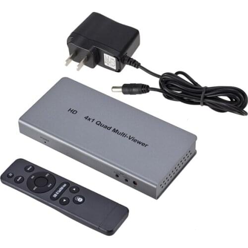 For ps4/pc/stb/dvd/security camera 4x1 Ports 4 in 1 out remote control 3D 4K HDMI switch matrix Splitter switcher