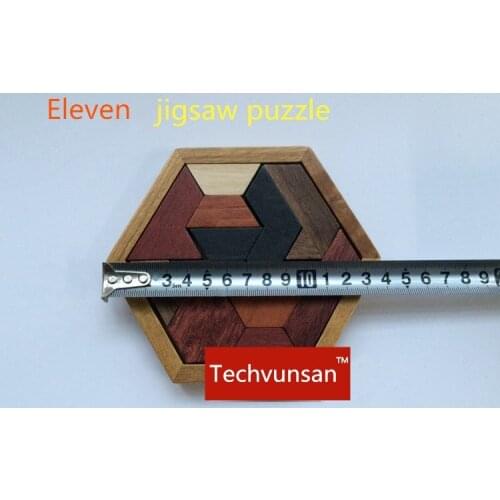 Twelve board jigsaw puzzle unlock props finish the Tangram puzzles to open the lock Real-life escape room game props