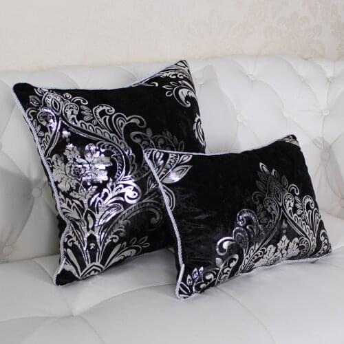 European-style decorative pattern Cushion Cover Flannelette embroidery of Home Decorative Pillow Cover for Sofa Cojines