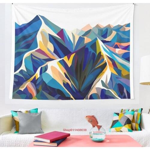 Mountains Cold tapestry Wall Tapestry Wall Hanging Wall Decor Bedspread Wall Art Coverlet Bedding Curtain Personalized Table