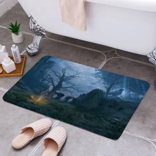 Bonfire 3D Print Doormats Rectangle Non-Slip DoorMat Bedroom Kitchen Entrance Print Door rugs Dropshipping