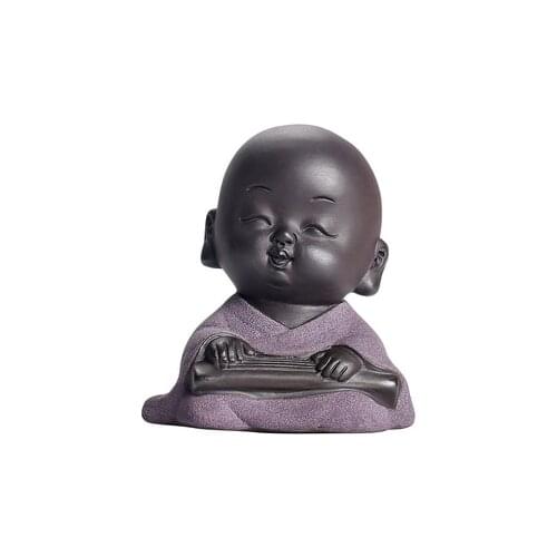 Creative Ceramics Small Monk Tea Pet Ornaments Zen Fine Piano Chess And Calligraphy Small Monk Tea Ceremony Accessories Teaware