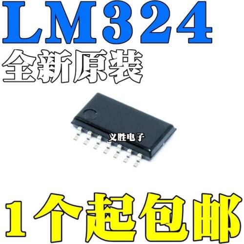 New and original LM324NSR LM324 SOP14 Latch IC chip 5.2MM Latch chip IC technology is 5.2 MM, larger linear amplifier chip