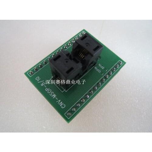 Original WELLS IC Test Seat MSOP10/DIP10 MSOP8 Burning Programm MSOP10/dip MSOP8 Socket Adapte