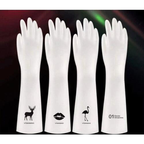 Household Dishwashing Rubber Gloves Kitchen Dish Washing Gloves 10 Pairs Waterproof For Washing Cleaning Gloves Dishes Durable