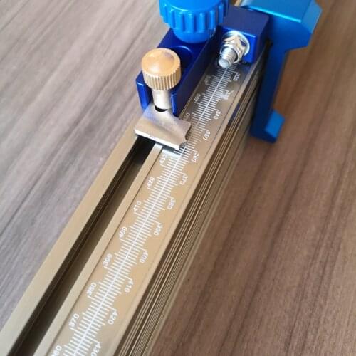 Woodworking Profile Fence with Scale and T Track Slot Sliding Brackets Miter Gauge Fence Connector for Router/saw Table Benches