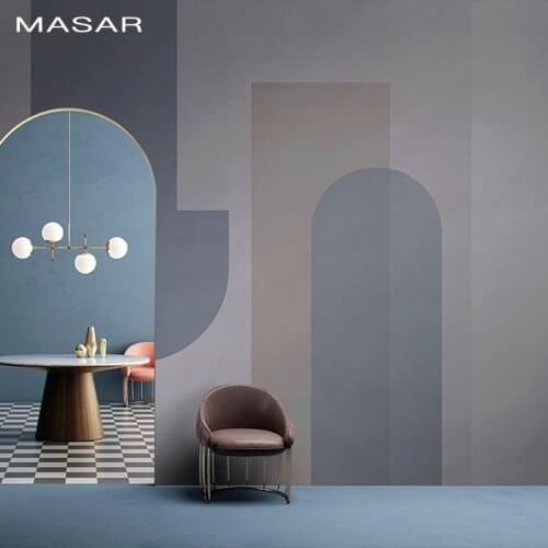 MASAR Simple creative murals flip against the wallpaper bedroom childrens room background wall wallpaper Time and space