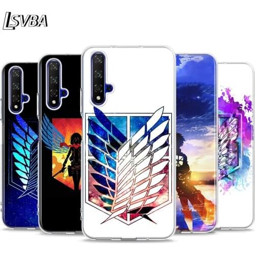 Anime Attack On Titan Silicone Cover For Honor 20 20S 20E 8 8A Prime 8X MAX 8C 8S 7A 7C 7S Pro Phone Case