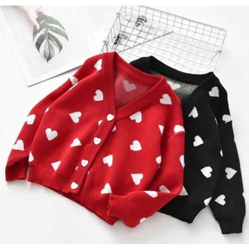 Girls Sweaters Autumn Winter Girls Cardigan Christmas Sweater For Girl Boys Sweaters Cotton Toddler Cardigan Girl Kids Sweaters