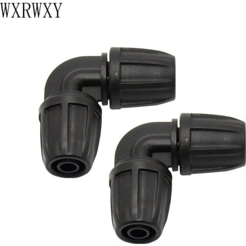 Greenhouse drip Irrigation hose 8/11 elbow barb 90 degrees connector screw 3/8 knee hose repair connection 40pcs