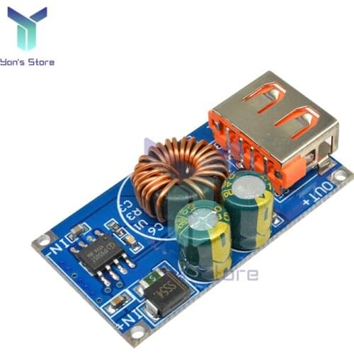 USB DC-DC Step Down Module QC3.0 Fast Quick Charging Board USB Step Down Buck Converter 12V 24V Voltage Regulator for Phone