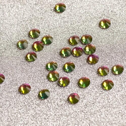 YANRUO 2058HF SS16 1440Pcs volcano Rhinestones Crystal Vitail Medium Stones Glass Hotfix Rhinestone Rainbow For Shoes