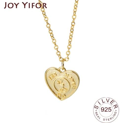 925 Sterling Silver Necklace For Women Ladies Elegant Chain Yes Or No Words Sterling Silver Jewelry Round Necklace