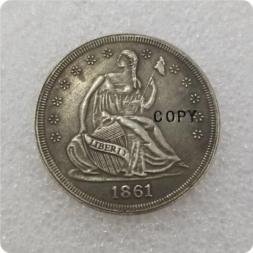 1861 CONFED. 1/2 DOLLAR Copy Coin commemorative coins-replica coins medal coins collectibles