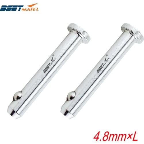 2PCS 4.8mm Stainless Steel Dowel Pin Flat Head Cylindrical Pin Positioning Pins Quick Release Ball Pin Retainer Farm Lawn Garden