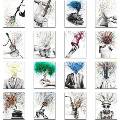 5D DIY Diamond painting Cross stitch Cartoon Full Round Diamond mosaic colorful character Full Square Diamond embroidery train