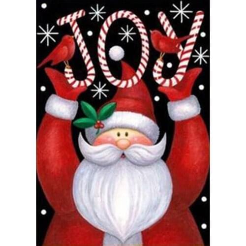 5D DIY Diamond Painting Cross Stitch Full Square/Round Drill "Christmas Joy" 3D Diamond Embroidery Mosaic Rhinestone Decor Gift