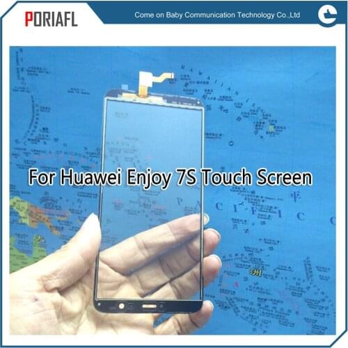 Black/White/Gold/Blue 5.6 inch For Huawei Enjoy 7S Touch Screen Digitizer Glass Panel Sensor Repair Part + Tracking number