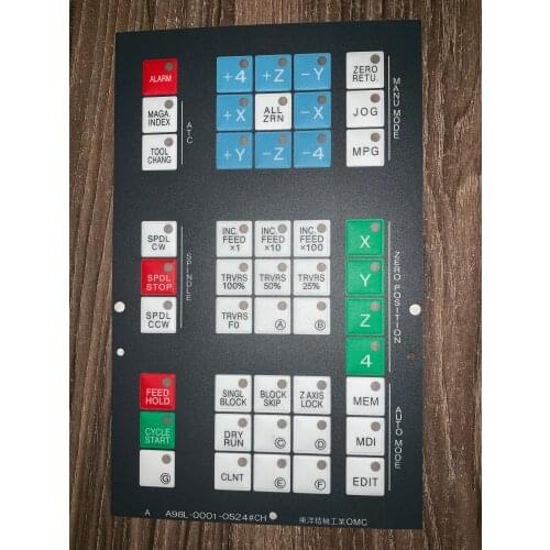 For FANUC FANUC CNC machine tool machining center operation panel key membrane A98L-0001-0524 # CH