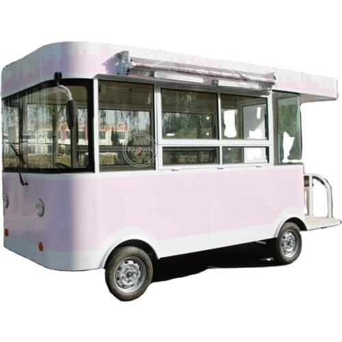 Electric Fast Food Cart Ice Cream Cart Conssion Trailer Towable Kitchen Cooking Truck Kiosk For Sale