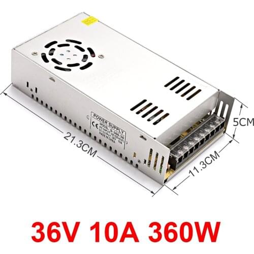 Switching power supply lamp transformer 36V 10A 360W LED strip closed circuit TV adapter