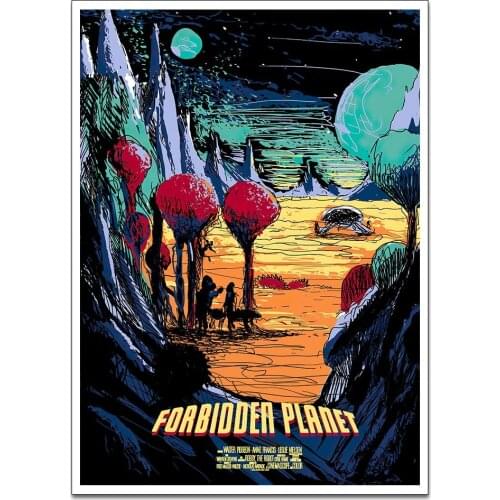 No Frame HD Home Decoration Printing Forbidden Planet Poster Canvas Wall Art Oil Painting Living Room Decoration